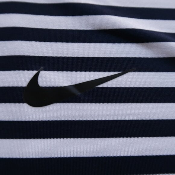 NikeGolf Dri-Fit Navy Striped Polo (XL) OMG! ⛳️ - Picture 1 of 9